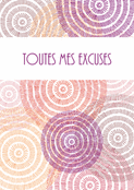 Excuses élégantes aux motifs colorés